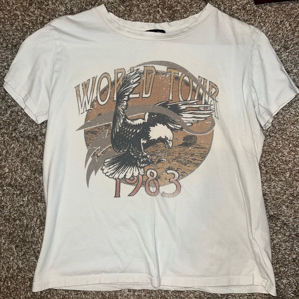 Cropped Classic Rock Graphic Tee